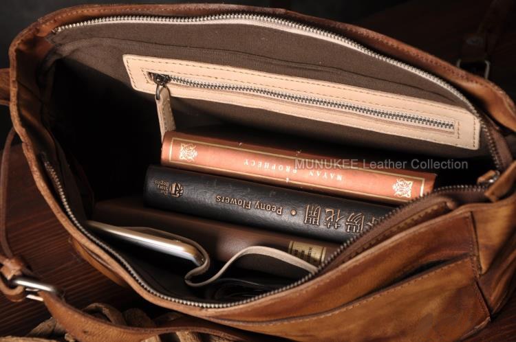 Vintage Genuine Leather Suitcase