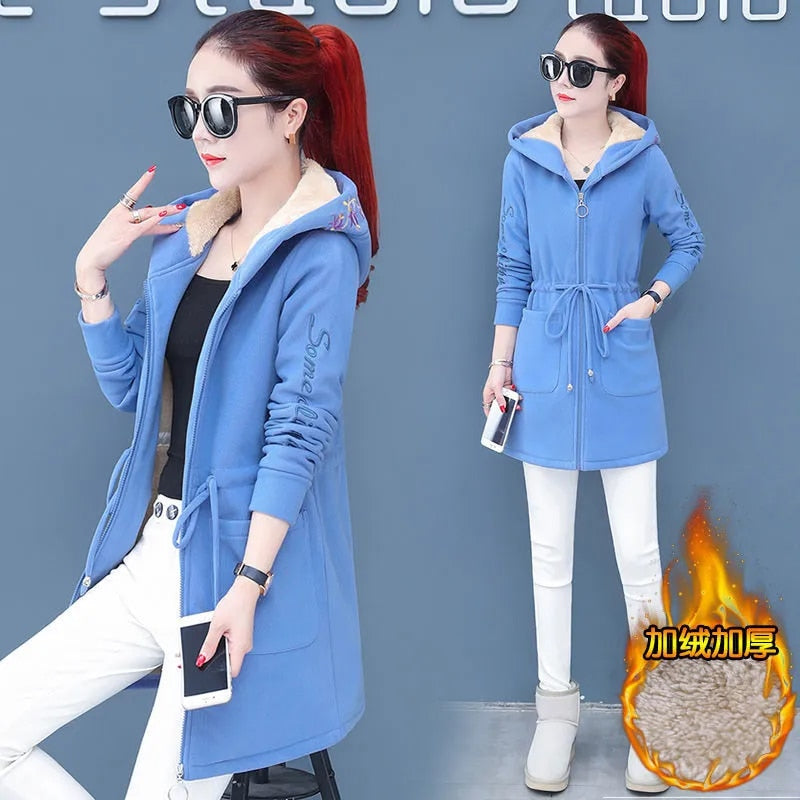Elegant long women's jacket
