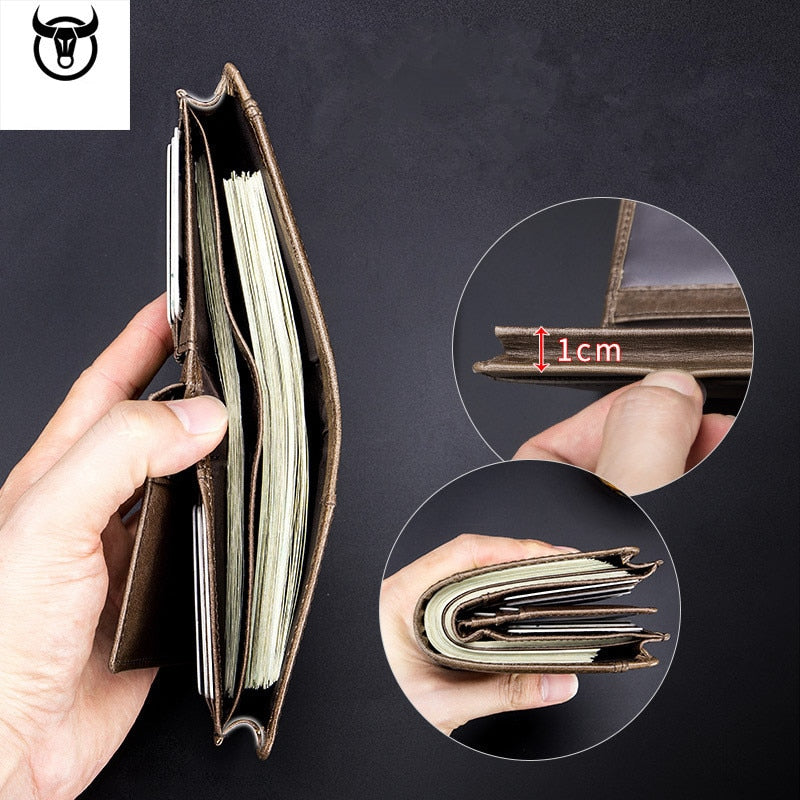 Bullcaptain Genuine Leather Fashion Wallet
