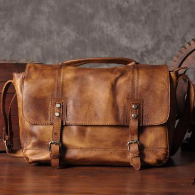 Vintage Genuine Leather Suitcase