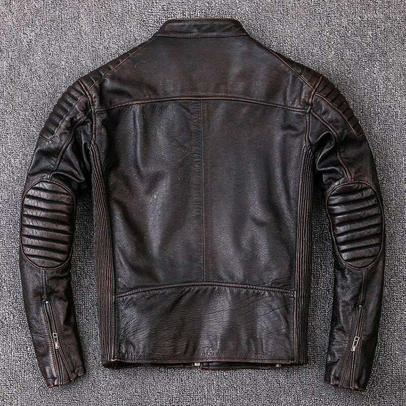 Men's Genuine Leather Jacket Clearance Sale One Size