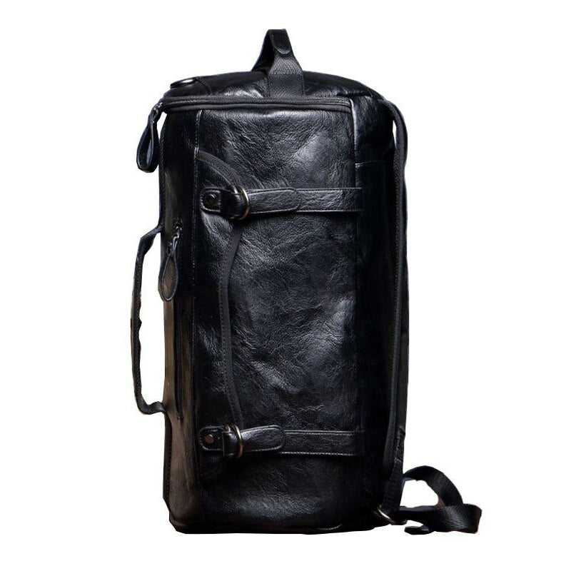 Multifunction Leather Backpack, PU Leather Travel Bag (Eco-leather)
