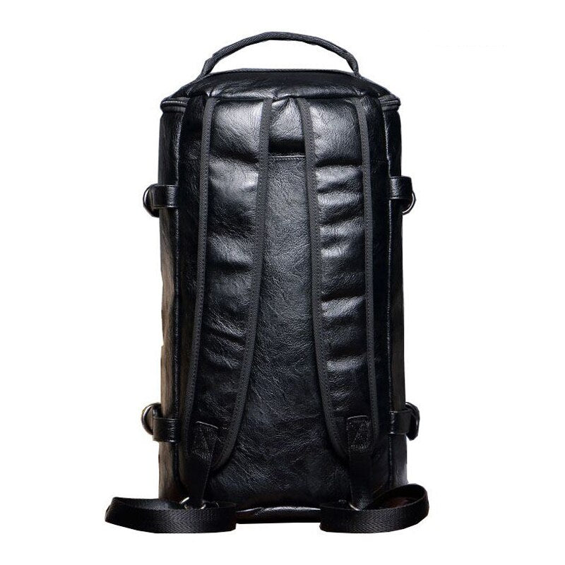 Multifunction Leather Backpack, PU Leather Travel Bag (Eco-leather)
