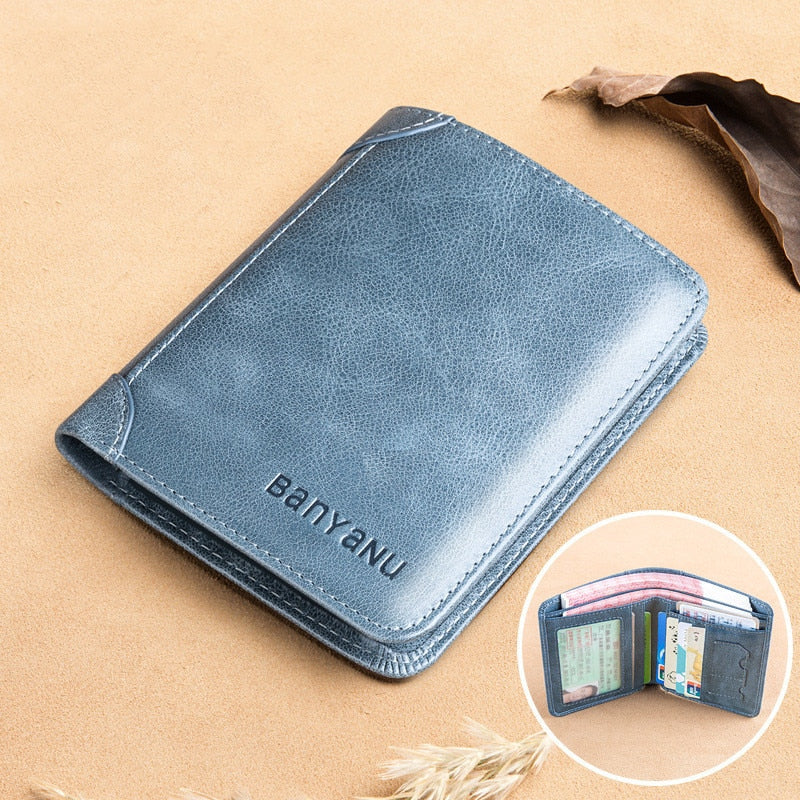 Genuine leather wallet for men office design