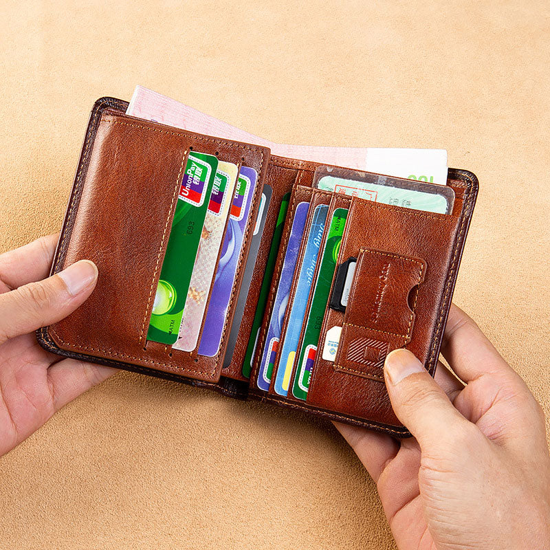 Genuine Leather Masonic Style Wallet