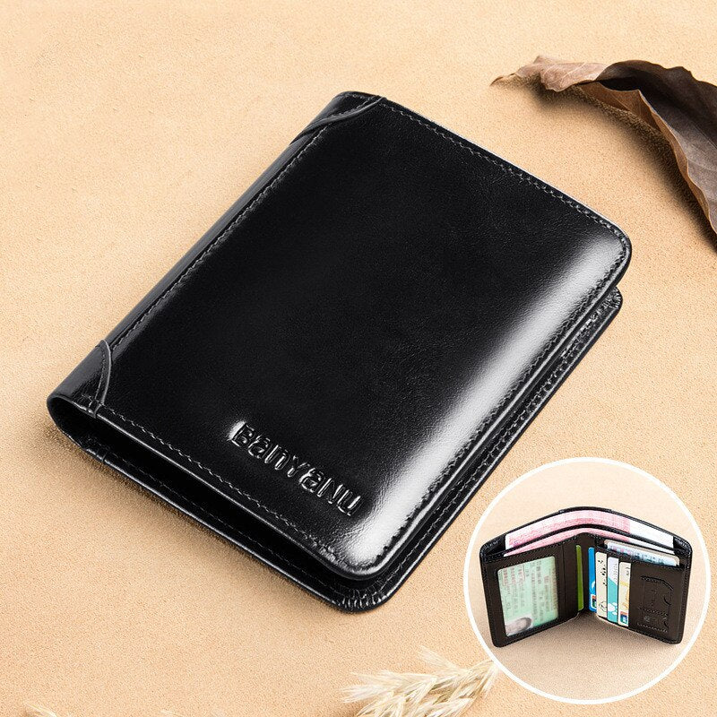 Genuine leather wallet for men office design