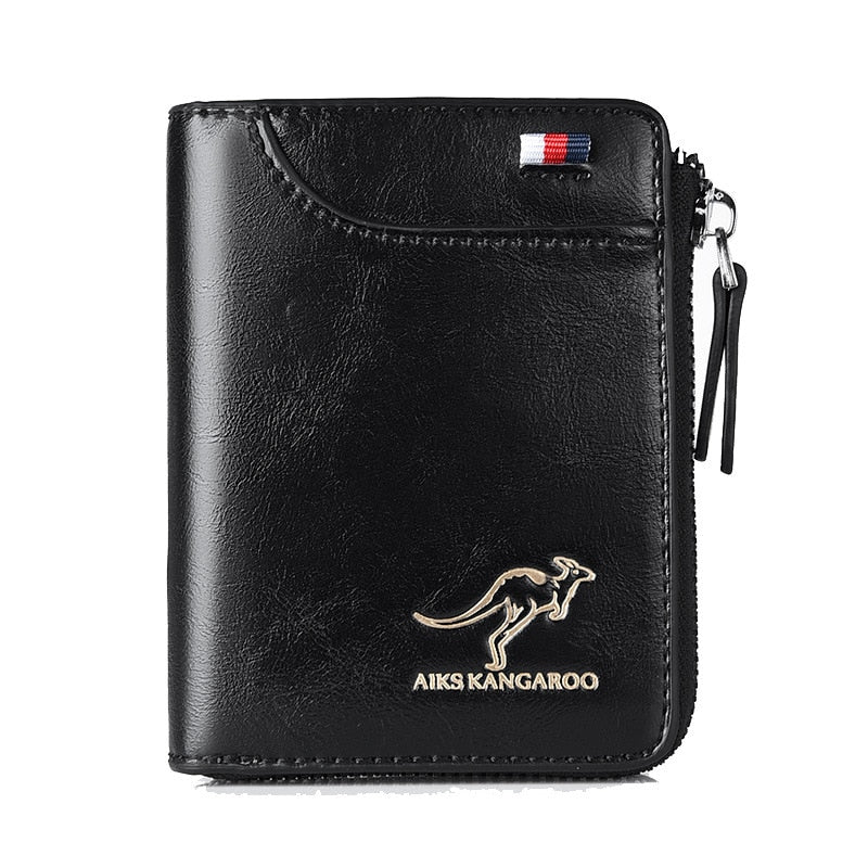 PU leather (Eco-leather) wallet, kangaroo design