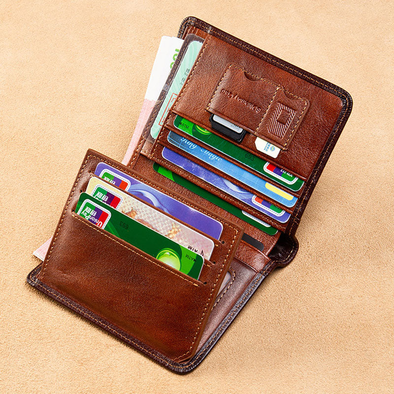Genuine Leather Masonic Style Wallet