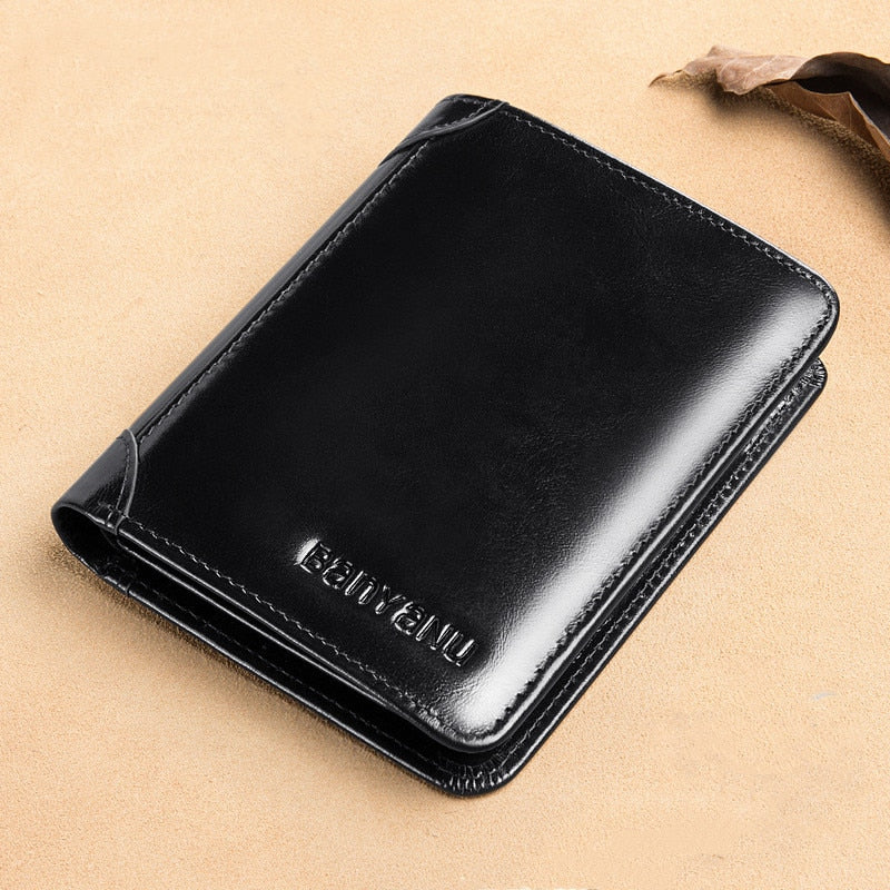 Genuine leather wallet for men office design