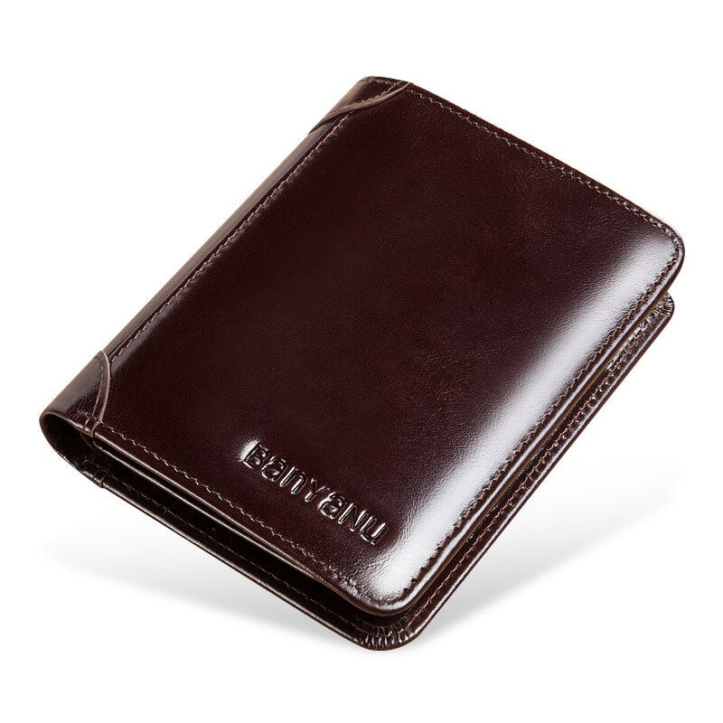 Genuine leather wallet for men office design