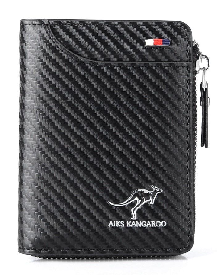 PU leather (Eco-leather) wallet, kangaroo design