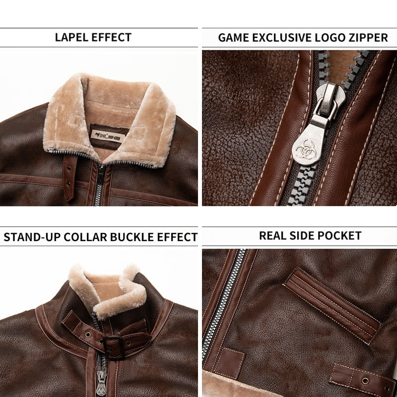 PU Leather Cosplay Jacket (Resident Evil) 
