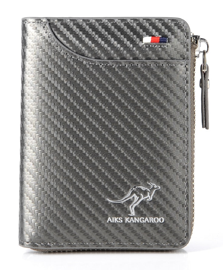 PU leather (Eco-leather) wallet, kangaroo design