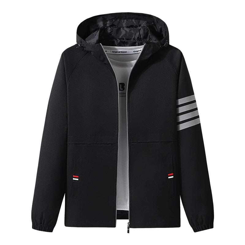 Korean fashion hooded windbreaker