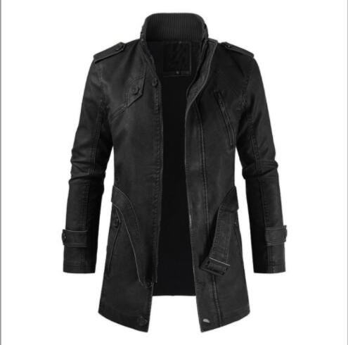 Leather coat winter 2022