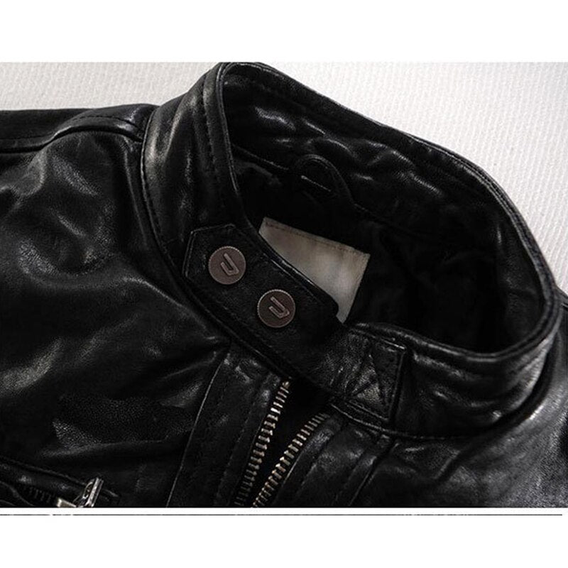 Sheepskin leather jacket
