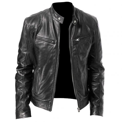 Winter PU leather (eco-leather) jacket