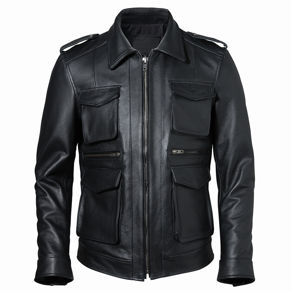 Men's leather jacket fashion 2022