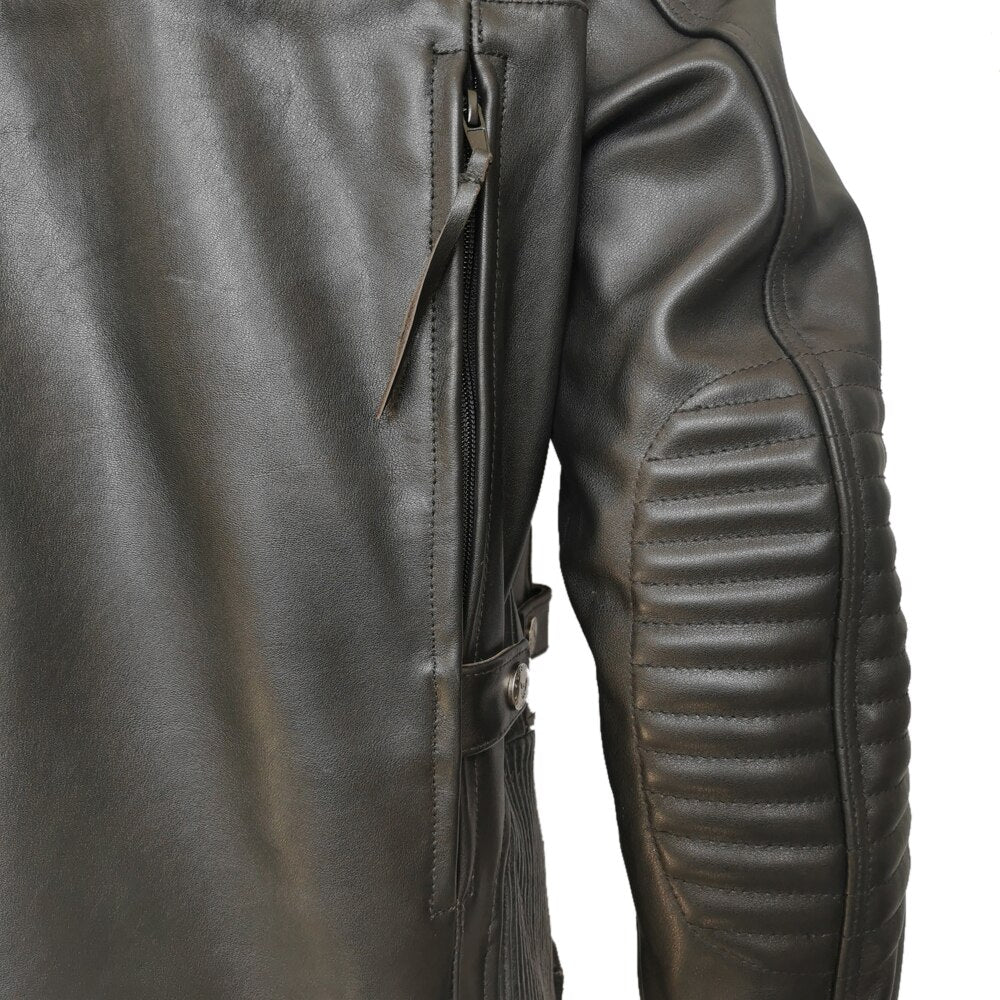 Men's fringe leather jacket
