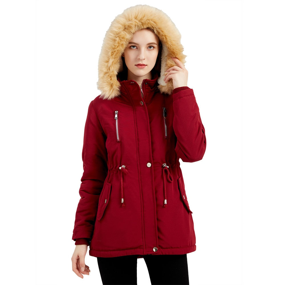 Women's winter parka coat