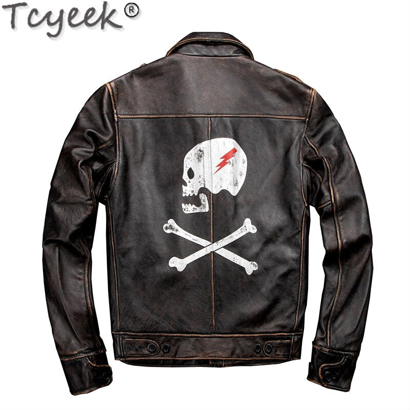 Cowhide winter jacket