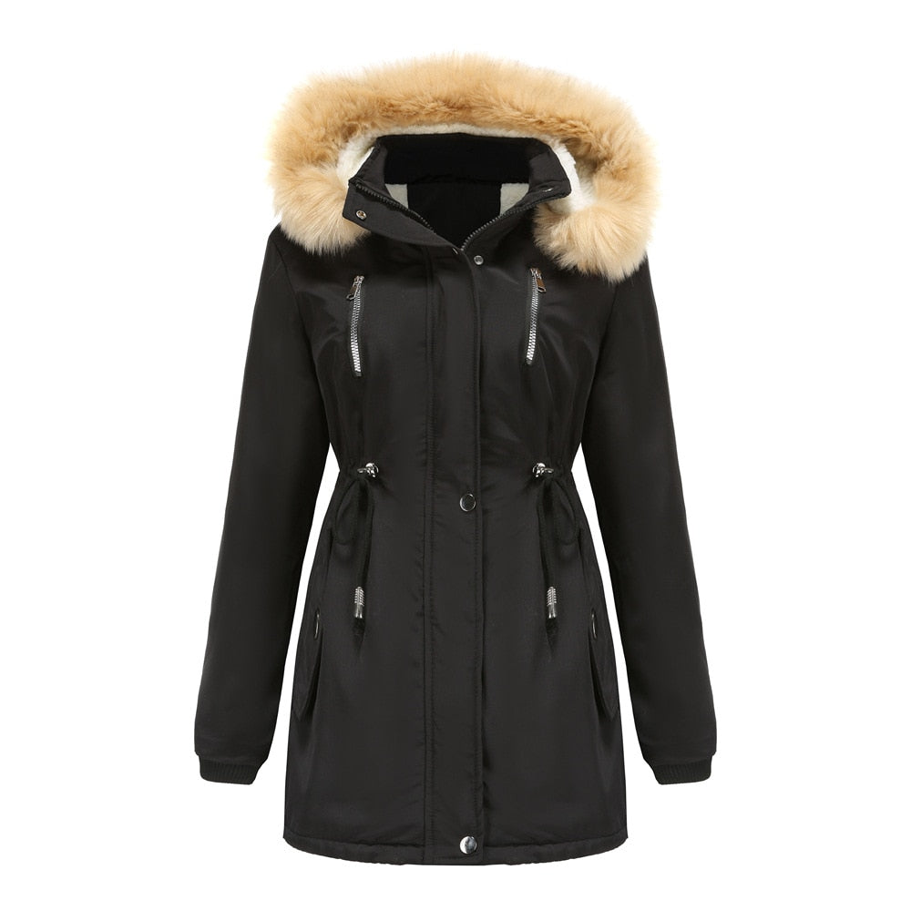 Women's winter parka coat