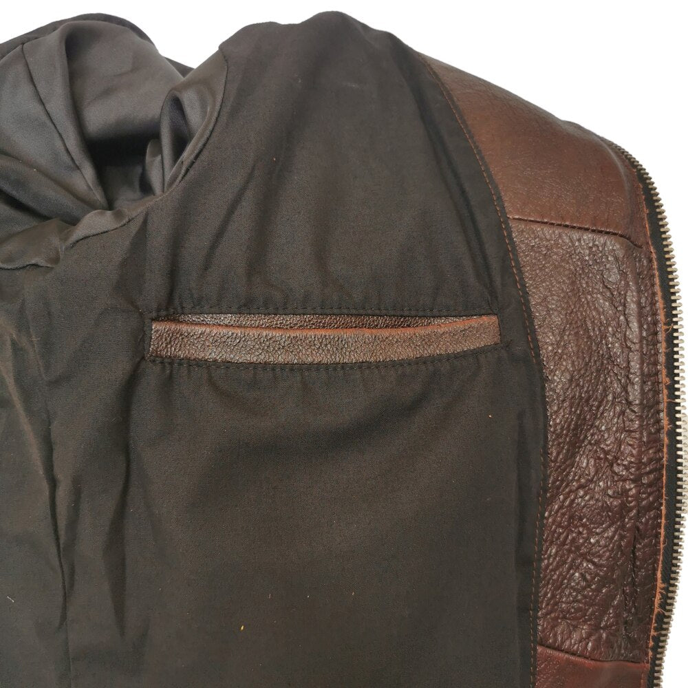 Slim fit genuine leather jacket