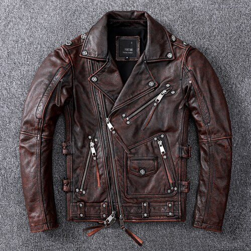 Men's cowhide coat