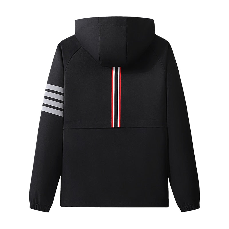 Korean fashion hooded windbreaker