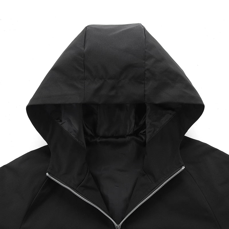 Korean fashion hooded windbreaker