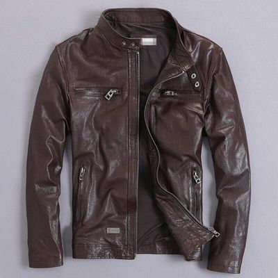 Sheepskin leather jacket