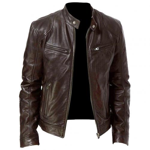 Winter PU leather (eco-leather) jacket