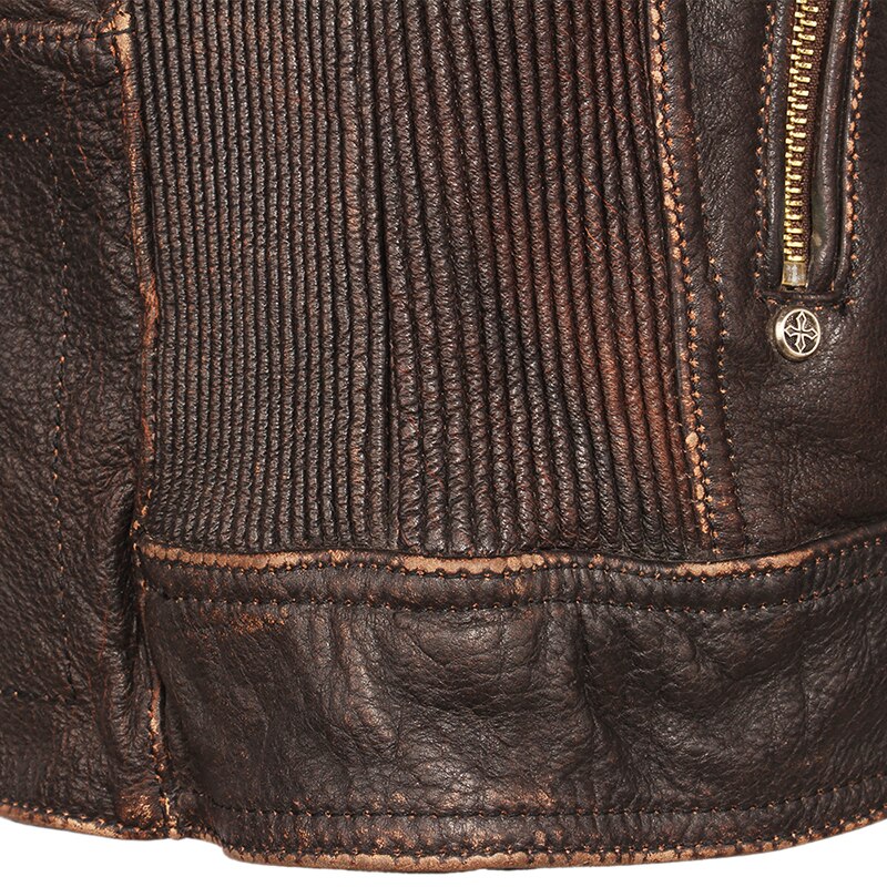 Vintage Leather Biker Jacket