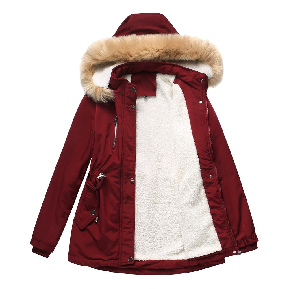 Women's winter parka coat