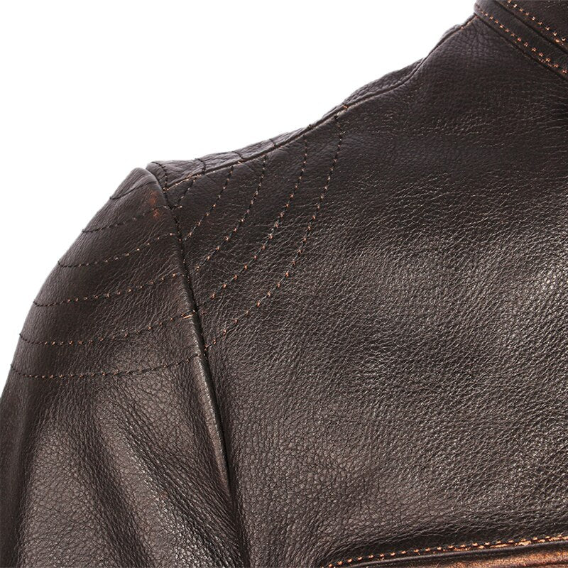 Vintage Leather Biker Jacket