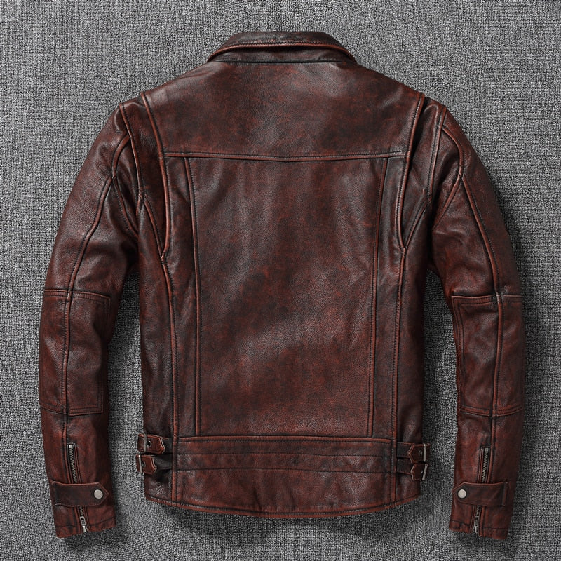 Vintage style leather jacket