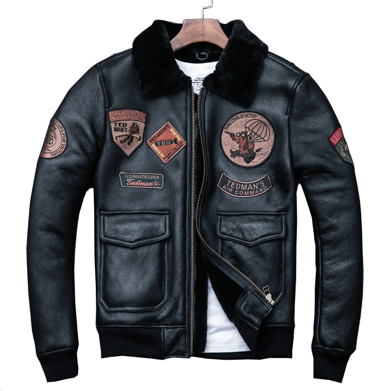 Genuine sheep leather jacket