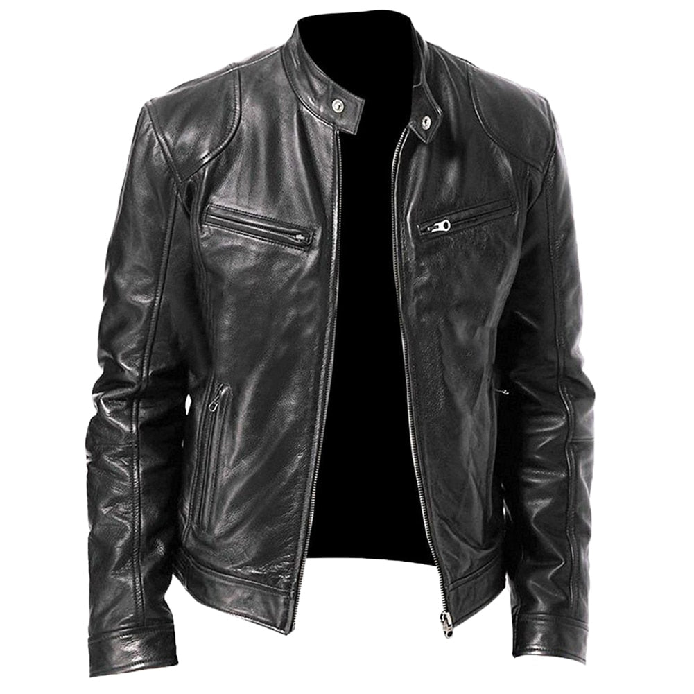 Winter PU leather (eco-leather) jacket