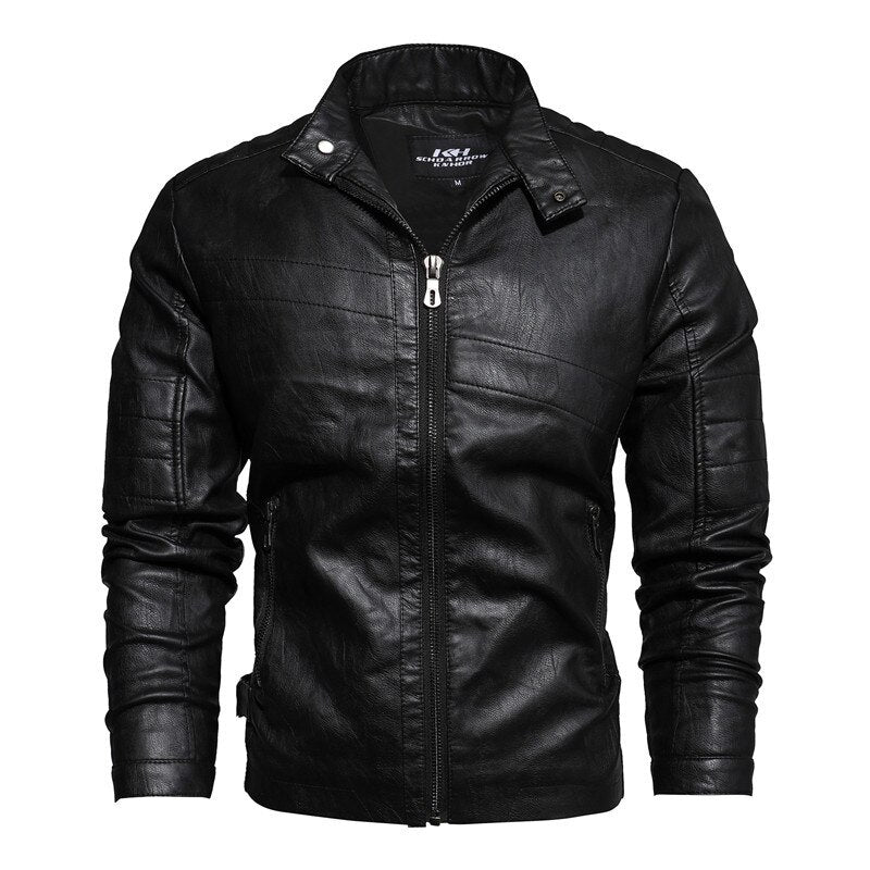 Pu leather (eco-leather) biker jacket coat 2022