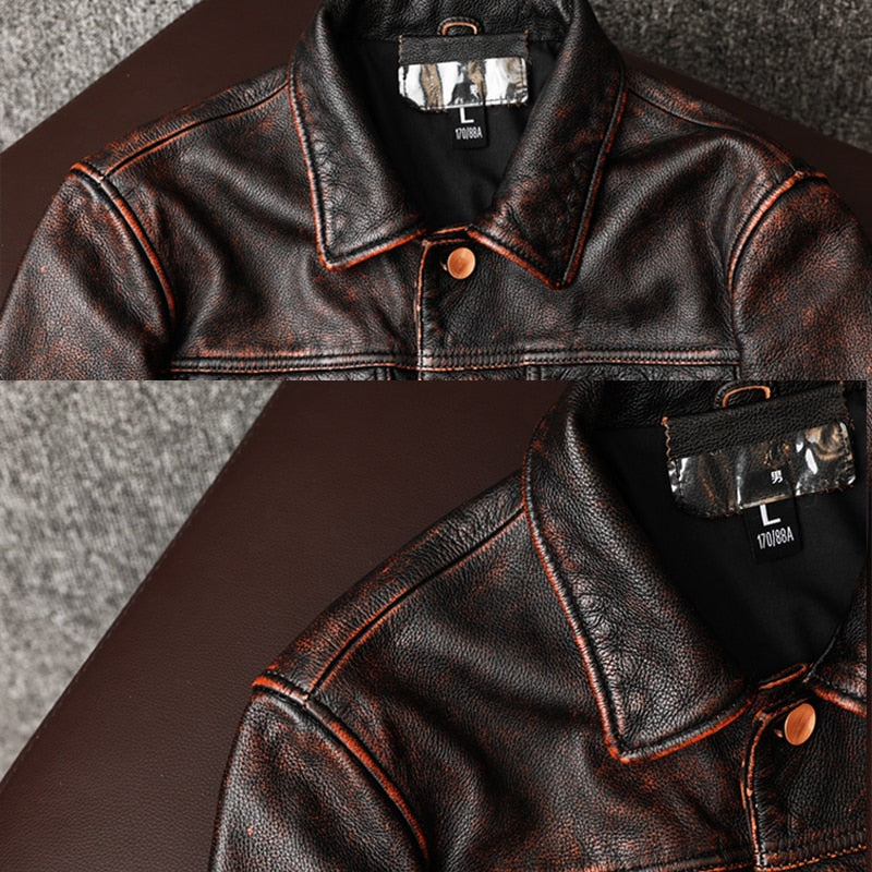 Men's vintage leather jacket