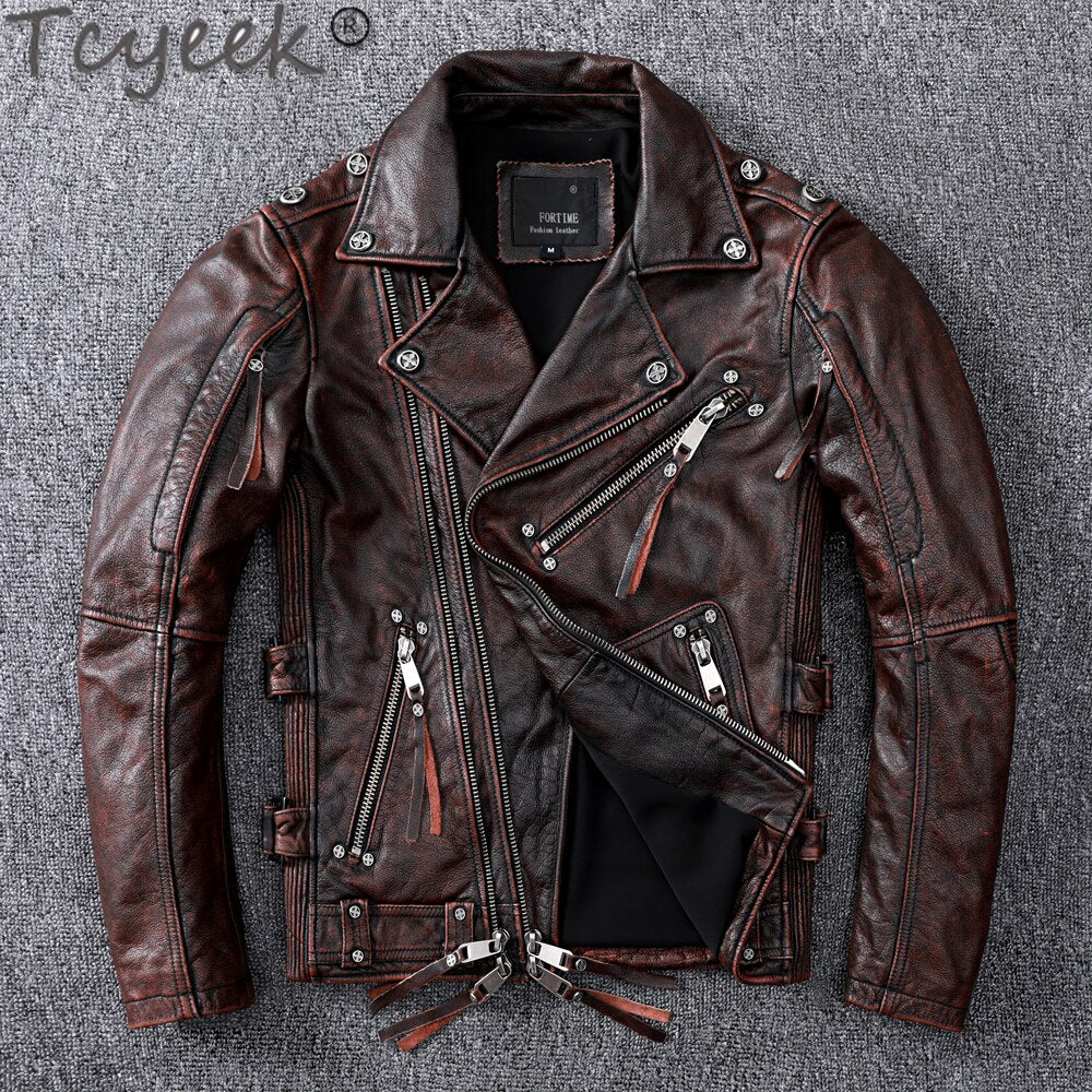 Men's cowhide coat