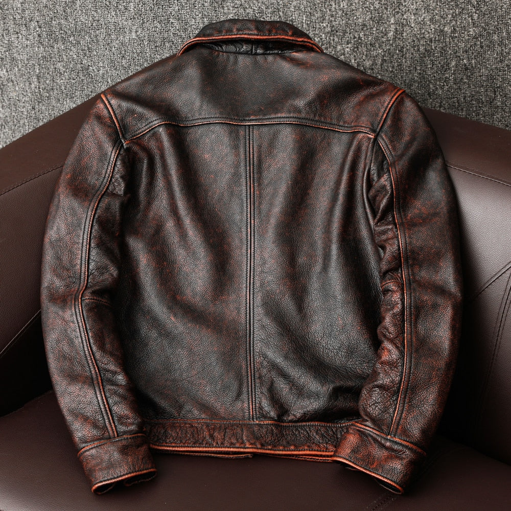 Men's vintage leather jacket