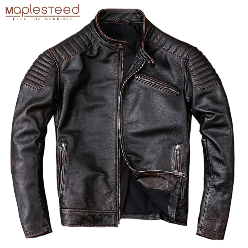Men's genuine leather jacket