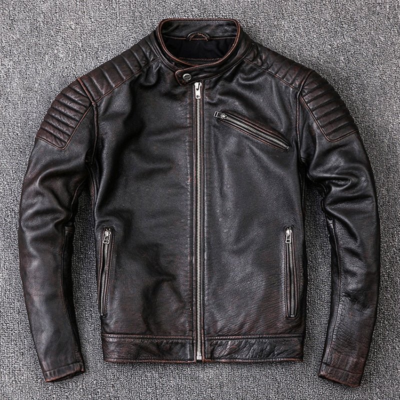 Men's genuine leather jacket