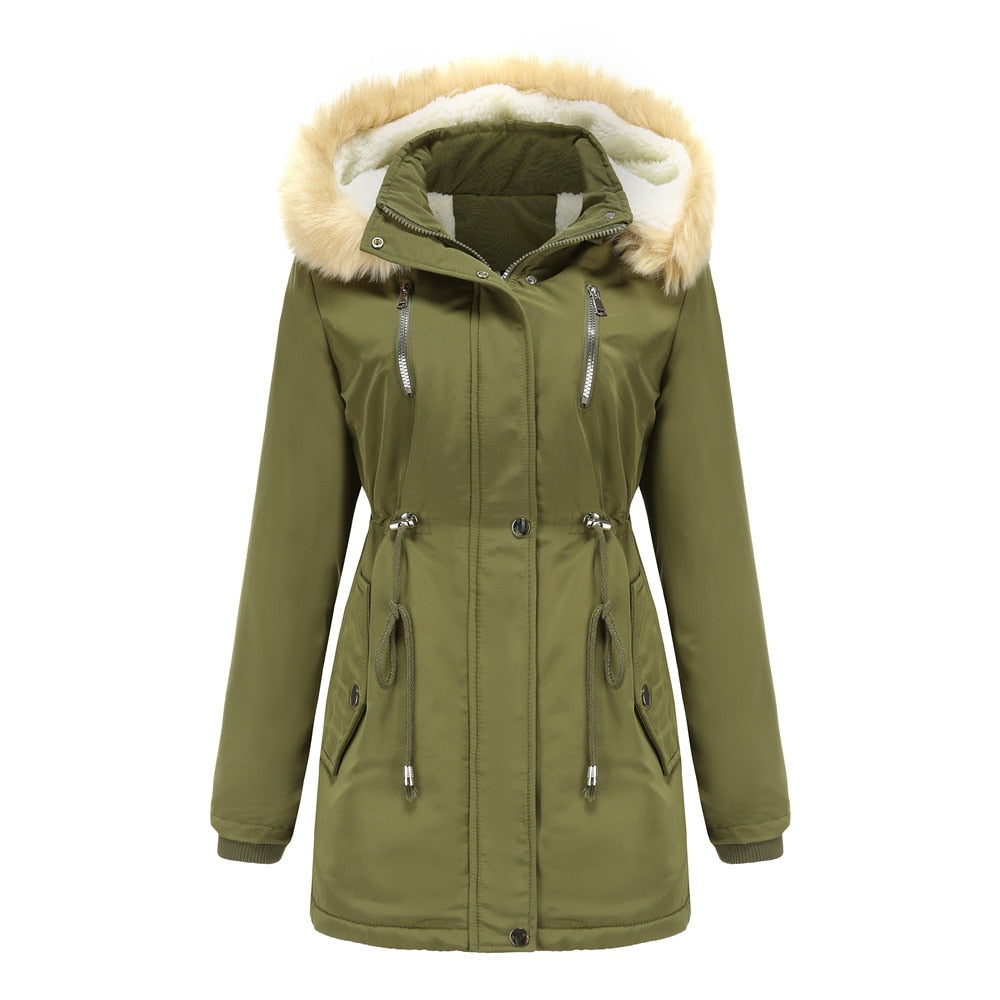 Women's winter parka coat