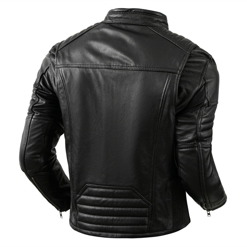 Vintage Biker Leather Jacket 2022