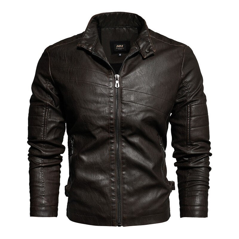 Pu leather (eco-leather) biker jacket coat 2022