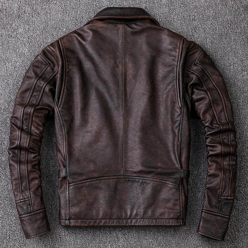 Genuine leather and suede jacket