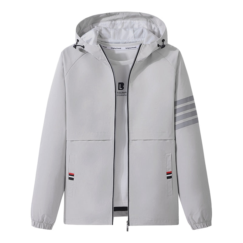 Korean fashion hooded windbreaker