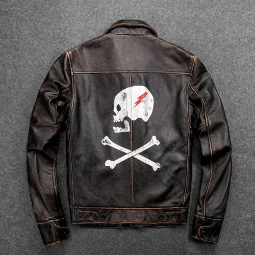 Cowhide winter jacket